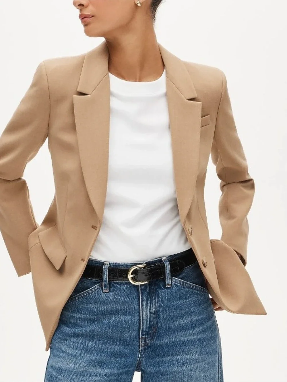 J. Crew Madelyn Blazer in 4 Season Stretch- Heather Burnished Saddle